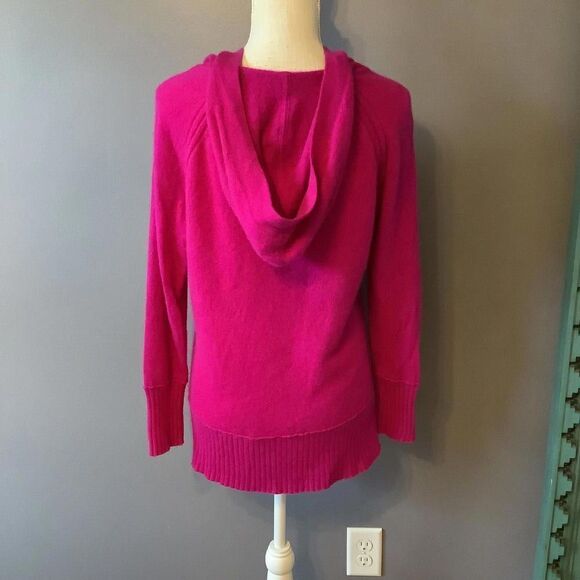 Charter Club Cashmere Hoodie Sweater in Bright Pink - Picture 4 of 7